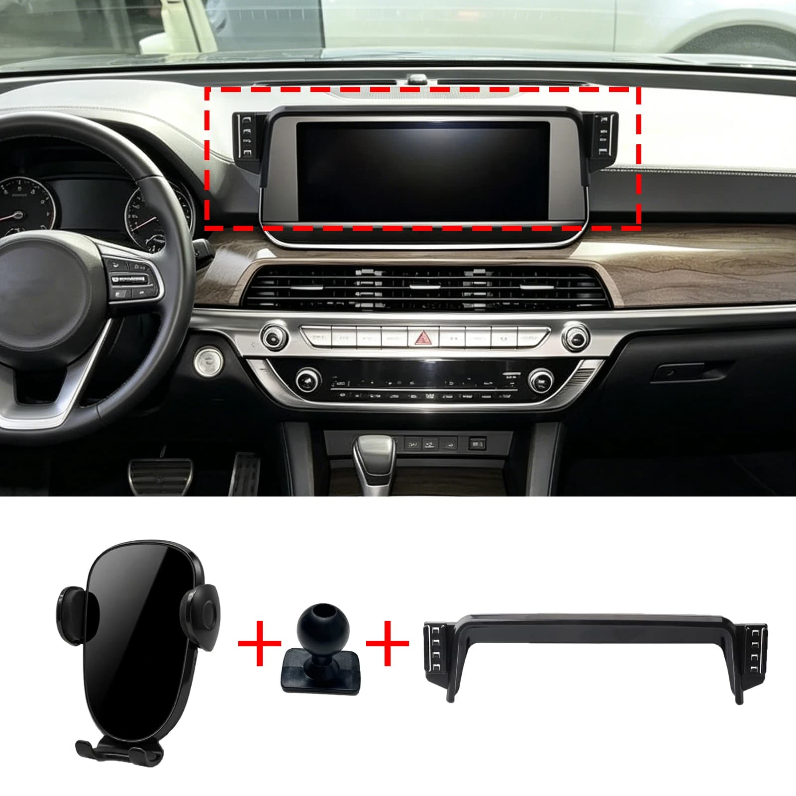 for Kia Telluride 2019 2020 2021 2022 Mobile Phone Bracket, Dashboard Mount Simple Installation Car Accessories