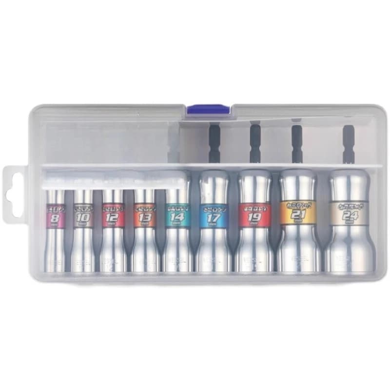Electric wind batch sleeve head outer hexagon lengthened 6 angle sleeve head screwdriver set 6.3mm