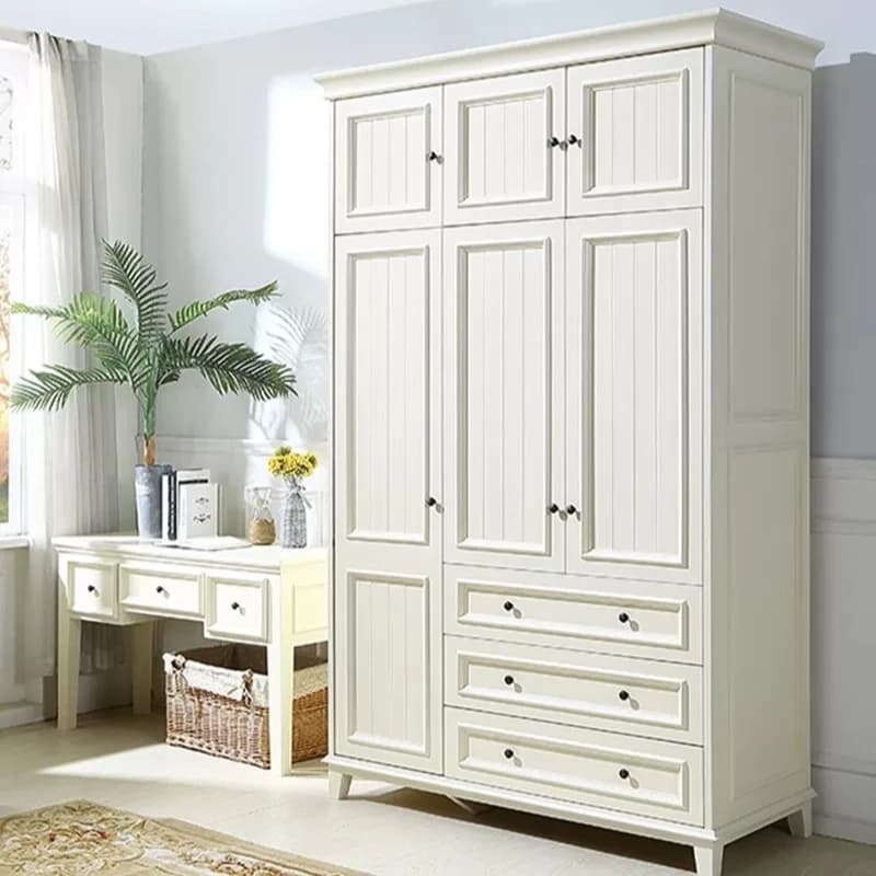 European Luxury Large Wardrobes Customized Modern Wooden Storage Wardrobe Closet Organizer Clothes Guarda Roupa Casal Furniture