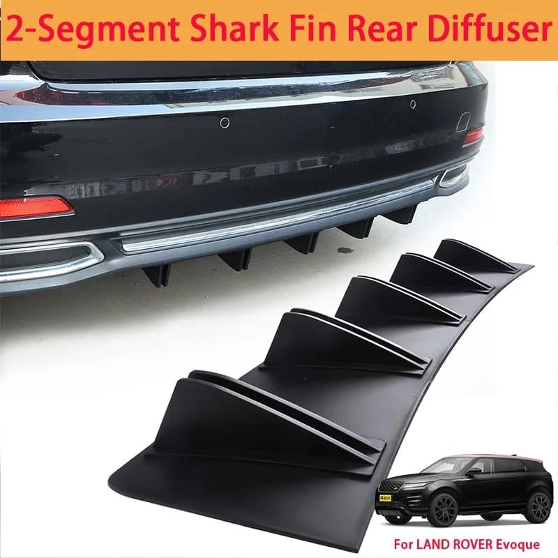 For LAND ROVER Evoque Shark Fin Rear Diffuser Split Chassis Spoiler Auto Aerodynamic Parts Aerodynamic Modification