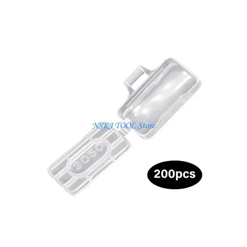 L8RC Pack of 200 Cable Labeling With Closures Waterproof Window Designs for Industrial Office Electrical Organization