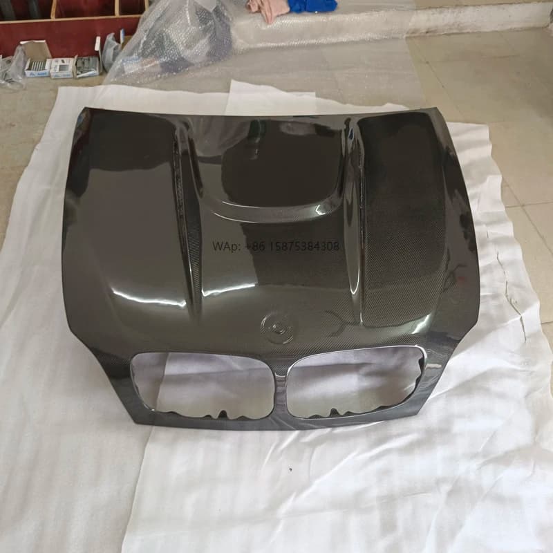 V Style X5 E70 X6 E71 Carbon Fiber Front Hood for 2006-2013 X5 2008-2014 X6