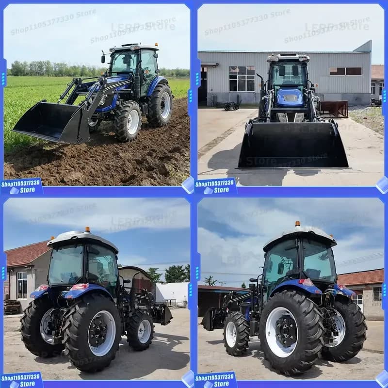 50hp 60hp 70hp 80hp 90hp 100hp 4x4 Diesel Engine Tractor with CE EPA Loader Agricultural Farm Machinery Free Shipping CE