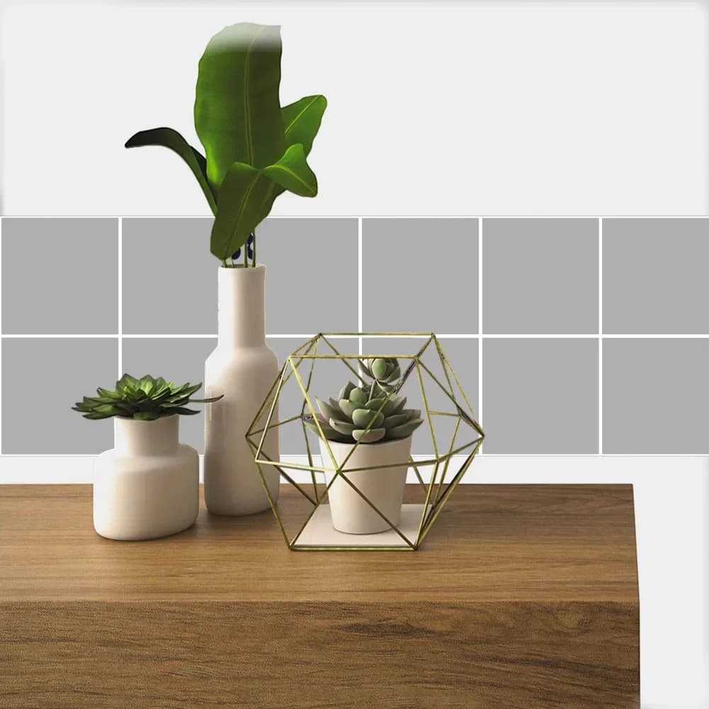 Stylish Self-Adhesive PVC Tile Stickers For Kitchen & Bathroom Renovation Kitchen Oil-Proof Film Stove Waterproof