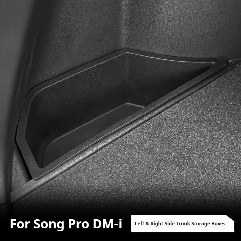 For BYD Song Pro DM-i Sealion 5 DM-i 2025-2026 Car Side Storage Box of Trunk TPE Storage Boxes on Both Sides Car Accessories