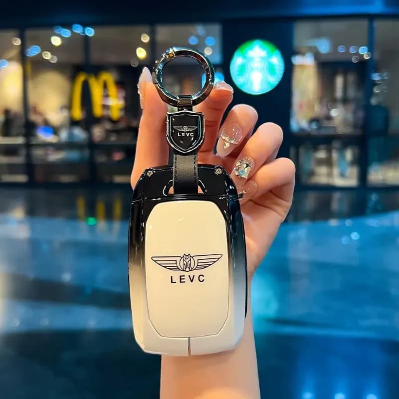 For LEVC Wing True L380 Key Protection Cover Metal Geely Wing True L380 Physical Remote Control Key Trendy Shell Buckle