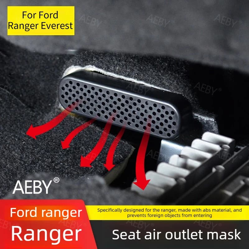 For Ford Ranger Everest 2022-2026 Vent Cover Seat Exit Protector,Protects against dust and debris,under seat,Car accessories