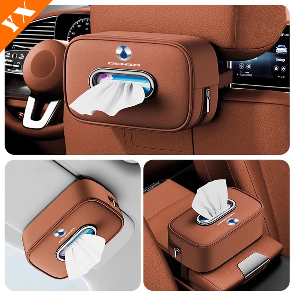 For BYD Denza Z9 GT 2025 2026 Accessories Car Seat Tissue Box, Car Backrest Tissue Box