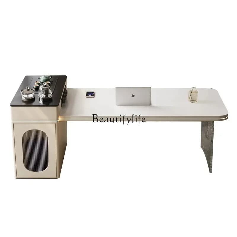 35Rock slab island dining table integrated household multi-functional light luxury Italian kitchen multi-functional