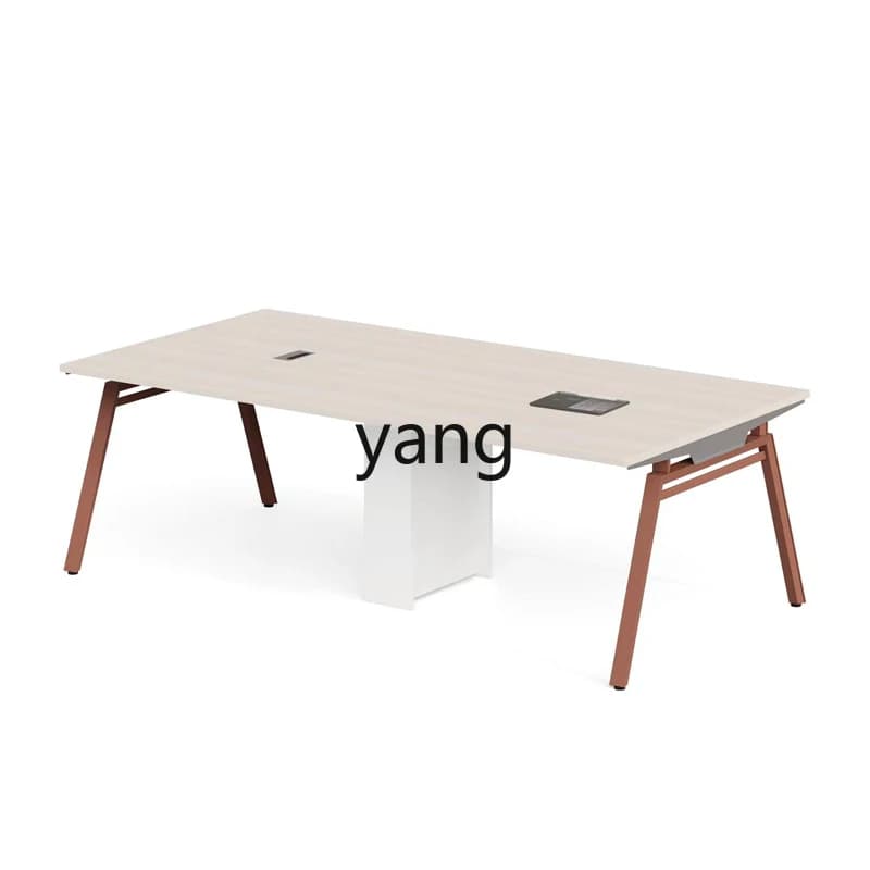 LMM furniture simple modern strip conference table meeting table negotiation reception dining table