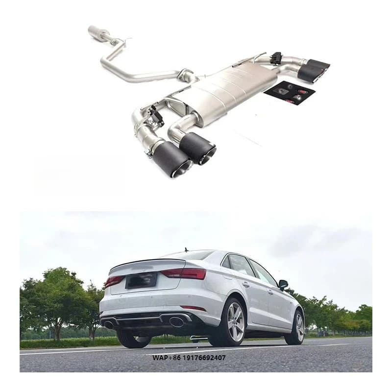 ForAudi A3 1.4 1.8T 2.0T Exhaust Pipe Stainless Steel Material Muffler Straight Pipe