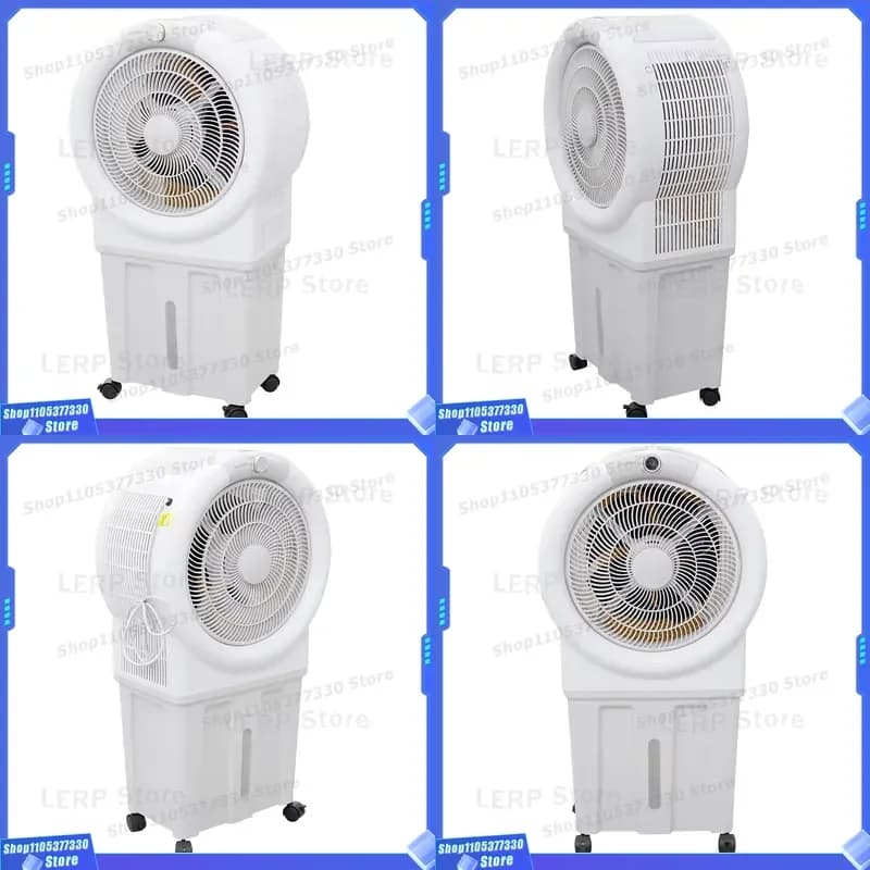 Portable Evaporative Air Cooler Fan with Water Curtain Humidifier Powerful Cooling Purifier for Home Office 220V Energy