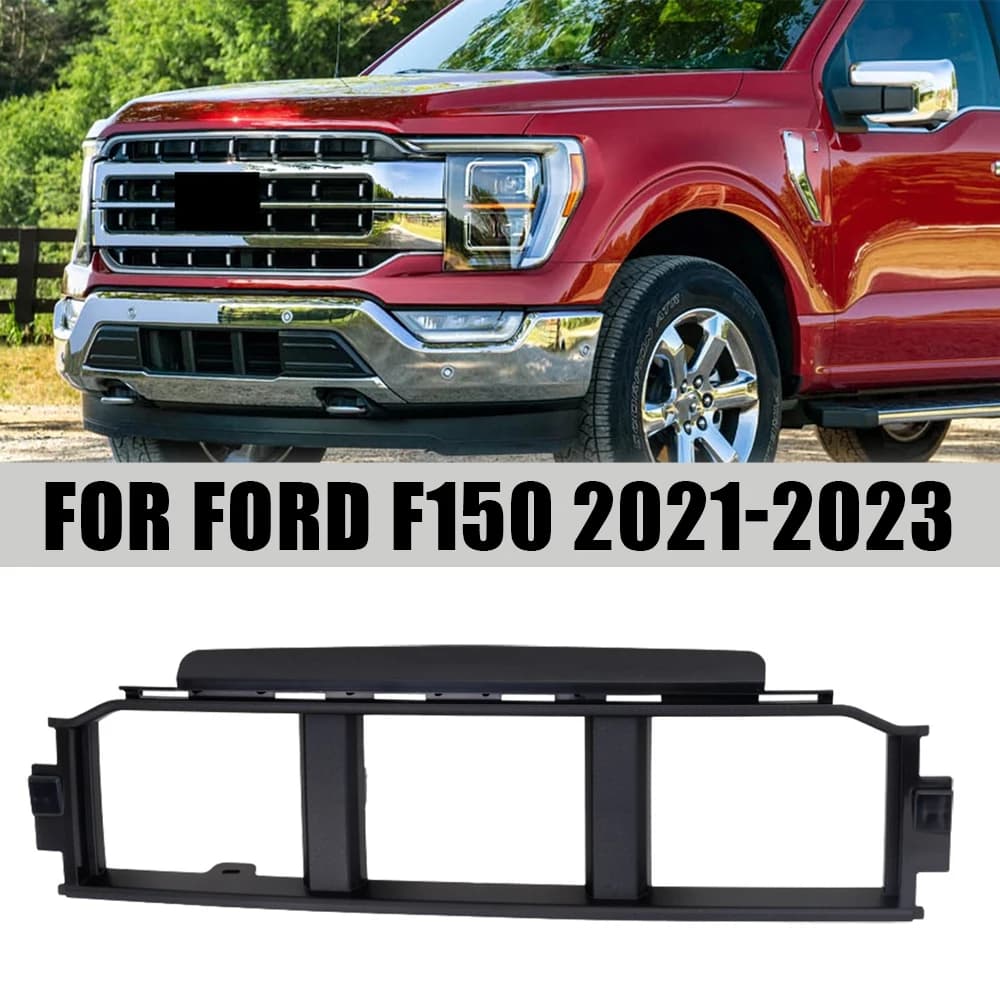 Car Black Front Bumper Grille Spacer Panel Grille Molding For Ford F150 2021 2022 2023 Raptor R 2023​ ML3Z17B968BB ML3Z17B968BA