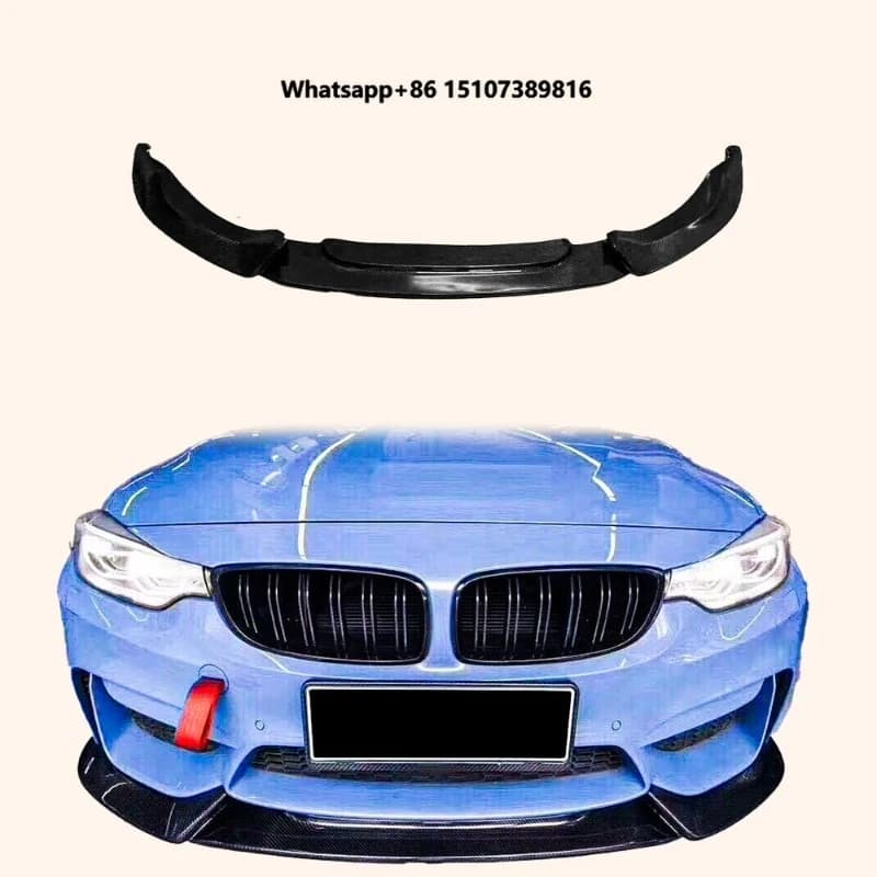 For 4 Series 14-20 F32 F33 F36 (AN Only) Carbon VR Style Front Bumper Lip
