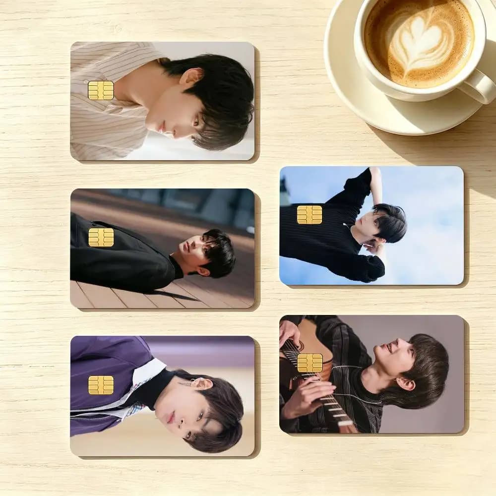Korean actor H-Hwang In-youp  Credit Card HD Stickers Small Chip Waterproof Sticker Game Card Decal Gift