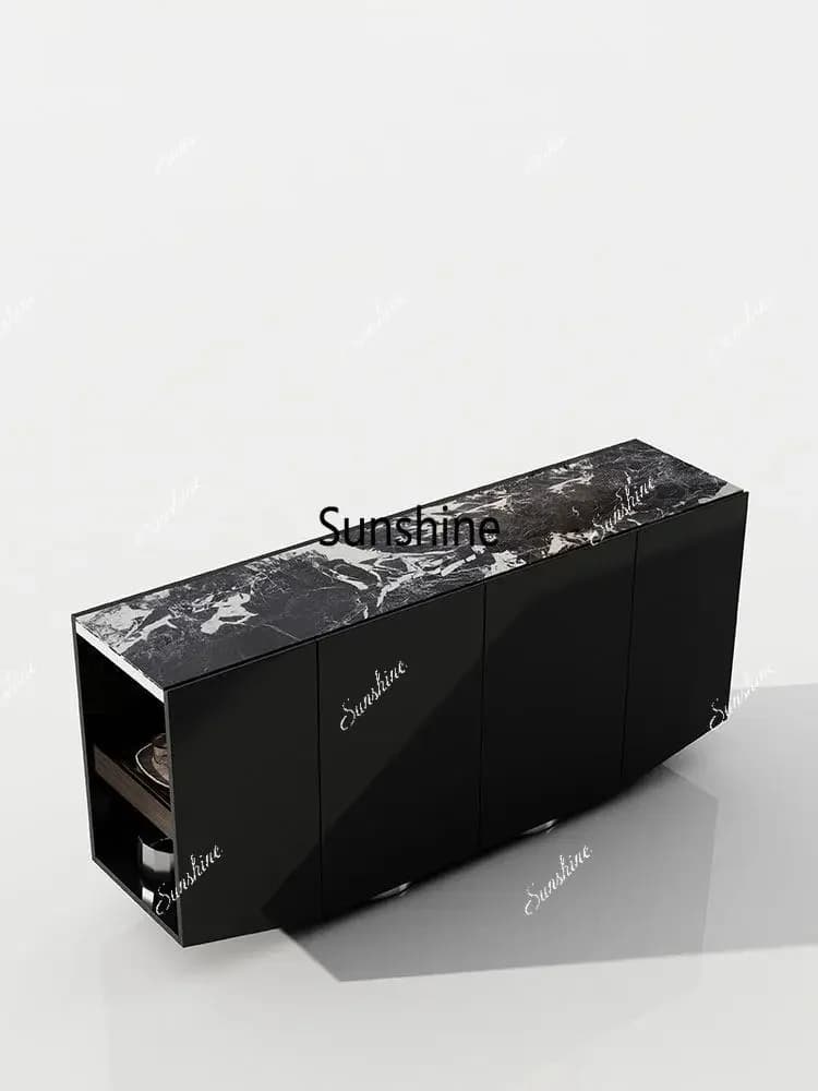 Modern simple side cabinet Italian minimalist door cabinet luxury high-end shoe cabinetTJ