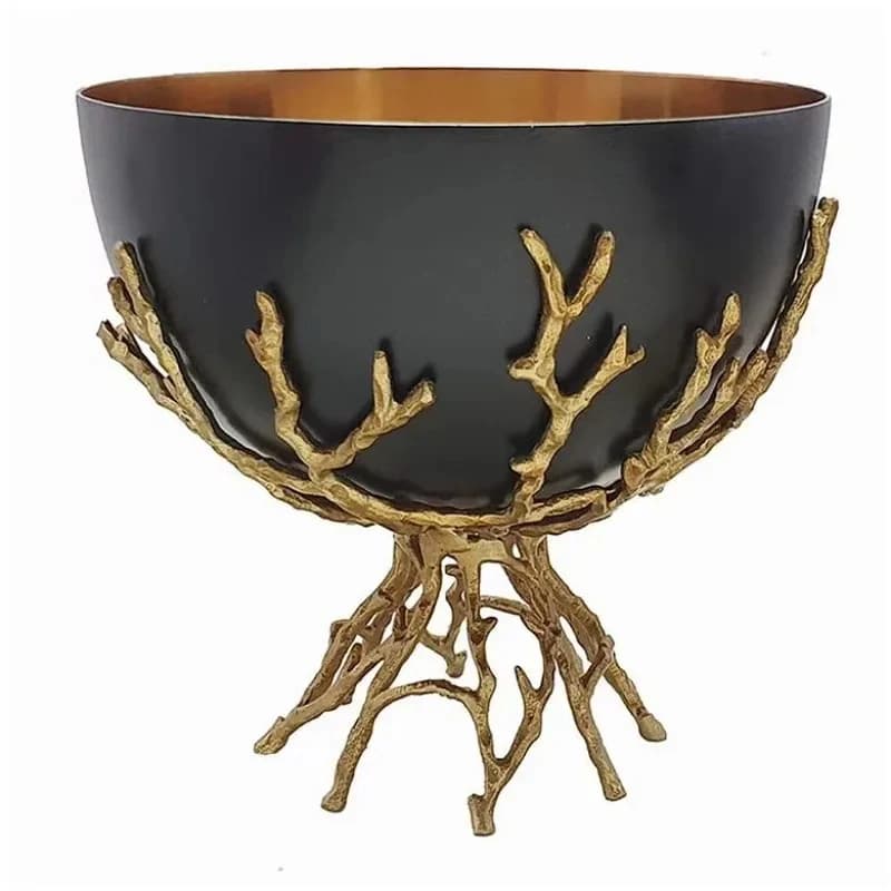 Vintage Brass Tree Branch Metal Fruit Kitchen Dinning , Coffee Tle, Food Storage Bowl By India