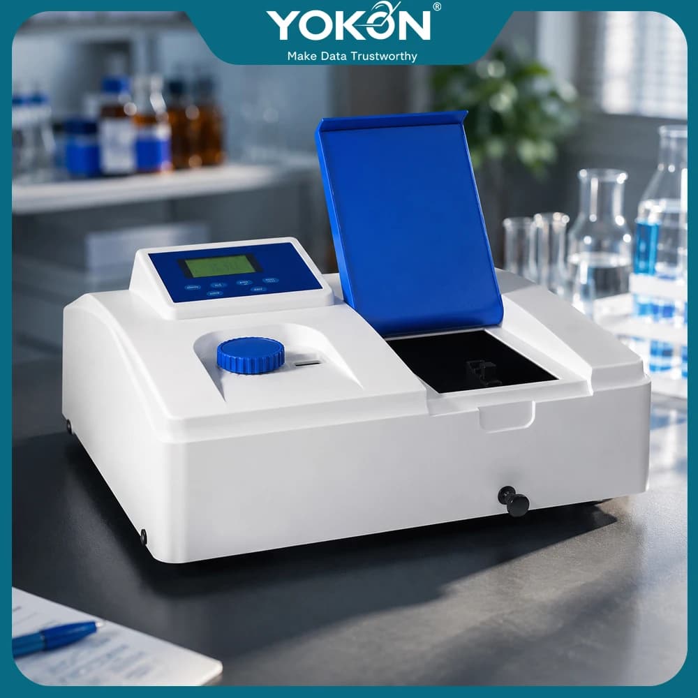YOKON UV Vis Spectrophotometer 721 722N 752N 220V for Teaching & Analysis with CE Certificate