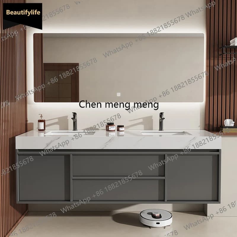 C85 Wooden Sink Cupboard Floor Vanity Organizer Perfume Disinfecting Plant Cupboard Decorations Skincare Gabinete Home Furniture