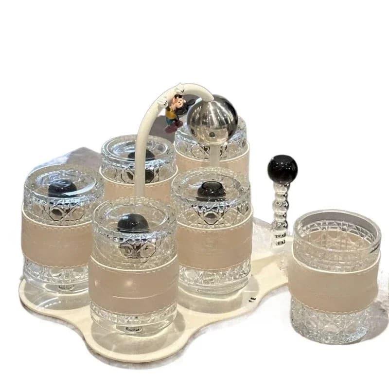 Light luxury cup set, home living room hospitality tea cup cream cup advanced sense