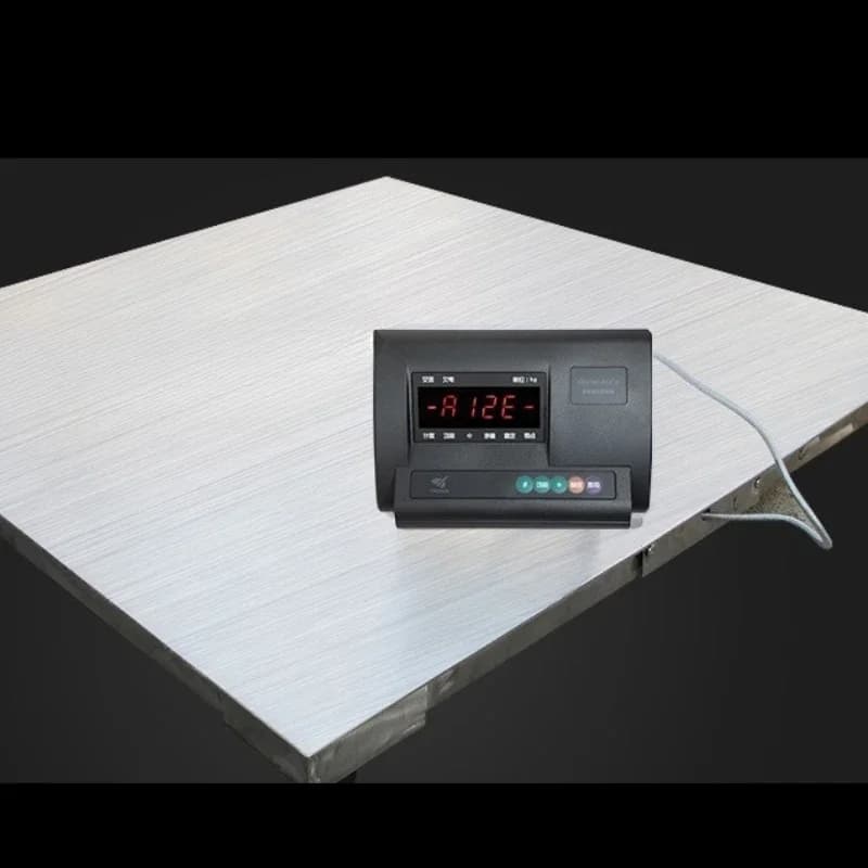 Stainless steel floor scale 1-3 tons, chemical weighing electronic t waterproof and moisture-proof thickened scale 5 tons