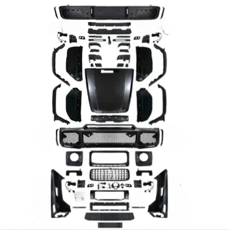 High Quality G63 Style Wide Body Kit With Front Rear Bumper For G-Class W463 2003-2018 Exterior Tuning Parts