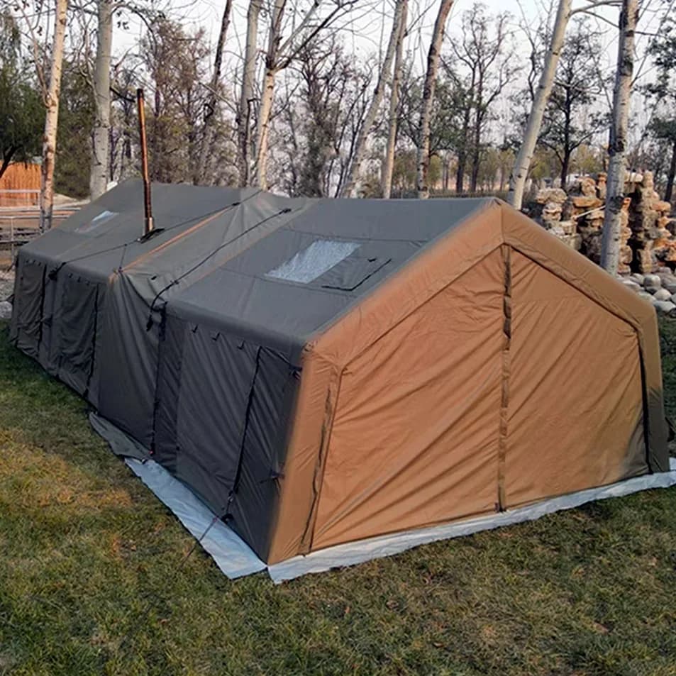 ST Newest Large Inflatable Combination Air Column Tent Cheap Outdoor Camping Party Tents for Sale