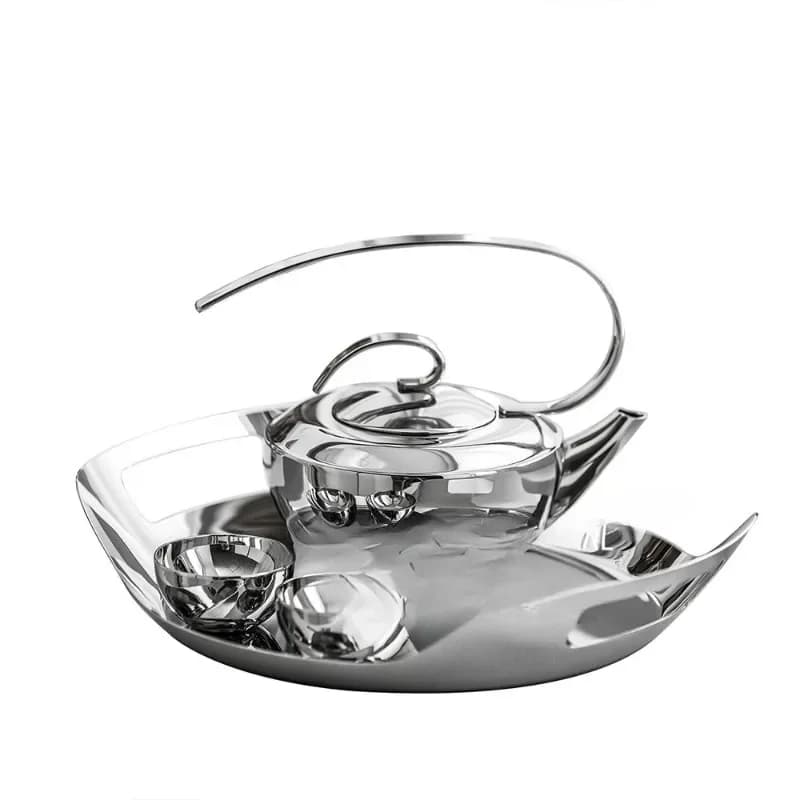 NEW 304 Nordic ins model room furnishings stainless steel teapot teapot restaurant hotel catering tea kettle set