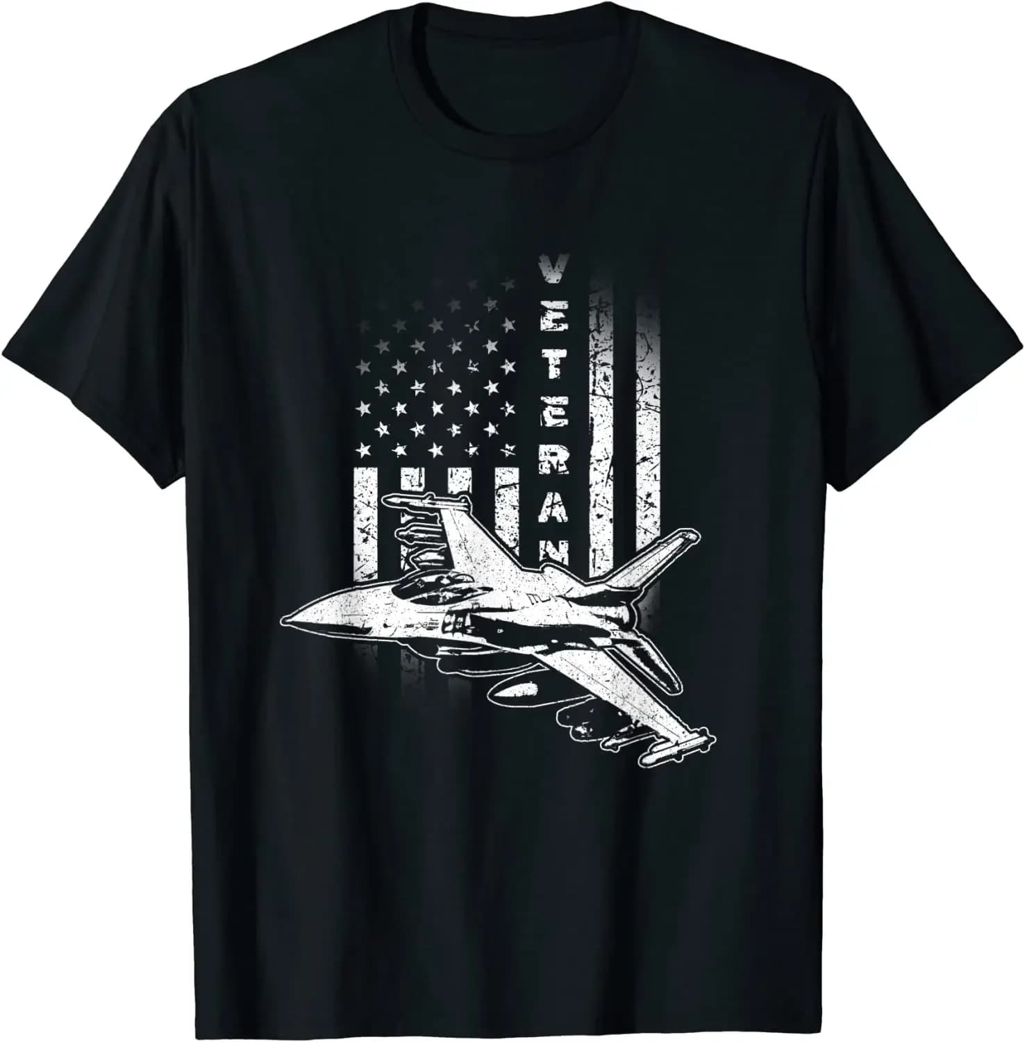 F-16 Fighter Jet Veteran Pilot Crew Military US Flag Men T-Shirt Short Sleeve Casual 100% Cotton O-Neck Summer Shirt