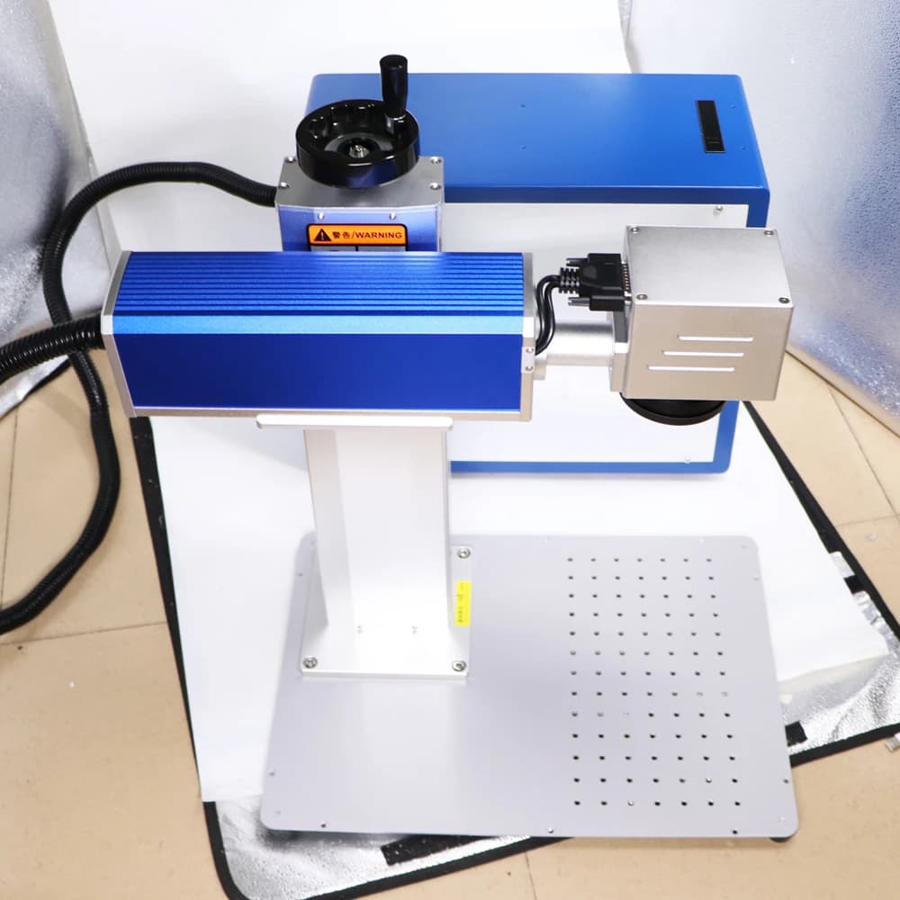 20W 30W 50W MAX Fiber Laser Marking Machine High-Precision Metal Nameplate Ring Engraver Portable Engraving Industrial Desktop