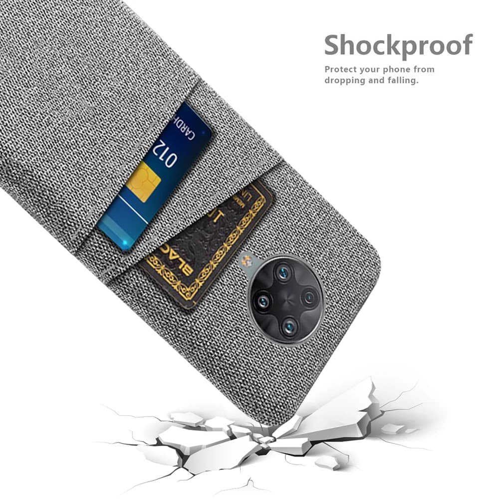 Wallet Case Cover For Xiaomi Poco F2 Pro Case Dual Card Fabric Cloth Luxury Cover For Poco F2 Pro M4 Pro 4G PocoF2 Pro Coque