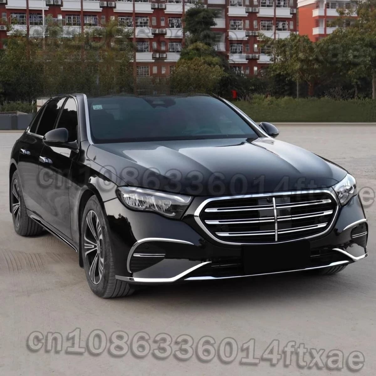 Suitable for Mercedes-Benz E-Class W214 2024 2025 stainless steel front bumper panel spoiler decorative cover accessories
