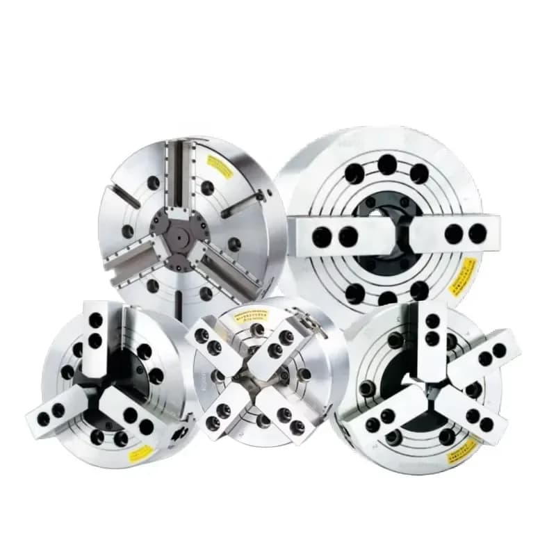 High Precision Machine Tool Accessories Chuck Milling Machine Through Hole Oil Cylinder 2 Jaw 4 Jaw Hydraulic Chuck