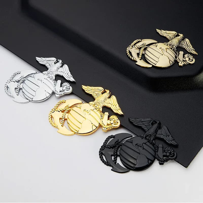 High-quality Modification Metal Stickers Marine Corps Eagle Body Decoration Scratch Covering Car Personalized Accessories