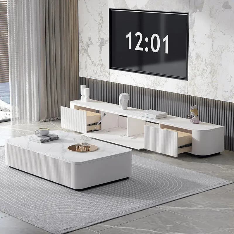 Modern White Tv Stands Living Room Universal Designer Organizer Drawers Storage Tv Table Luxury Muebles Chinese Style Furniture