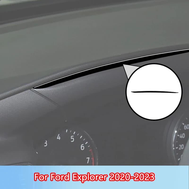 Speedometer Frame Brand New ABS Gloss Black Stickers For Ford Explorer 2020 2021 2022 2023 Car Interior Accessories