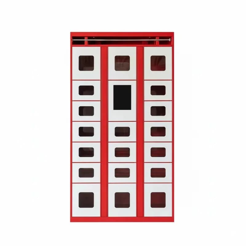 Double Sided Food Pickup Locker for Safe Delivery and Contactless Meal Collection