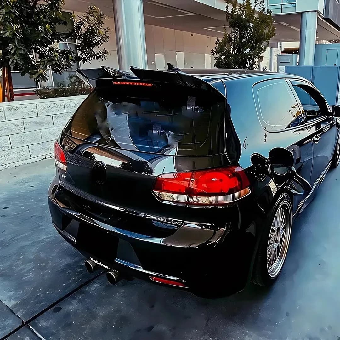 For VW Golf 6 GTI Roof Spoiler MK6 2009-2011,Gloss Black ABS Tail Wing,Exterior Body Kit Custom Modification