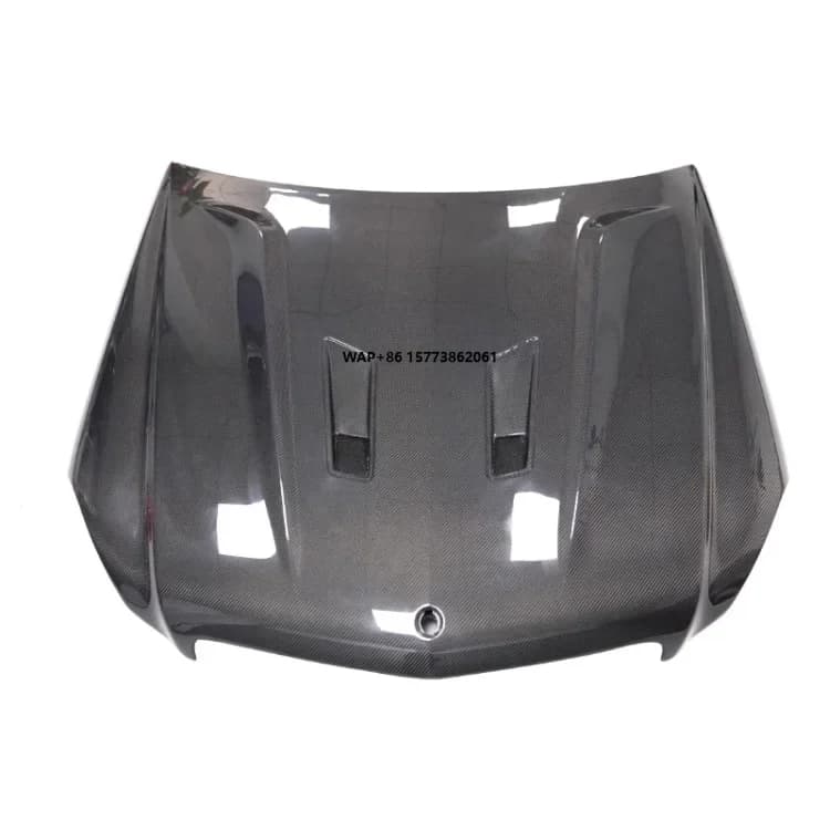 Car Carbon Fibre Hood Engine Cover for C-Class W204 C63 2007-2014 Engine Hood