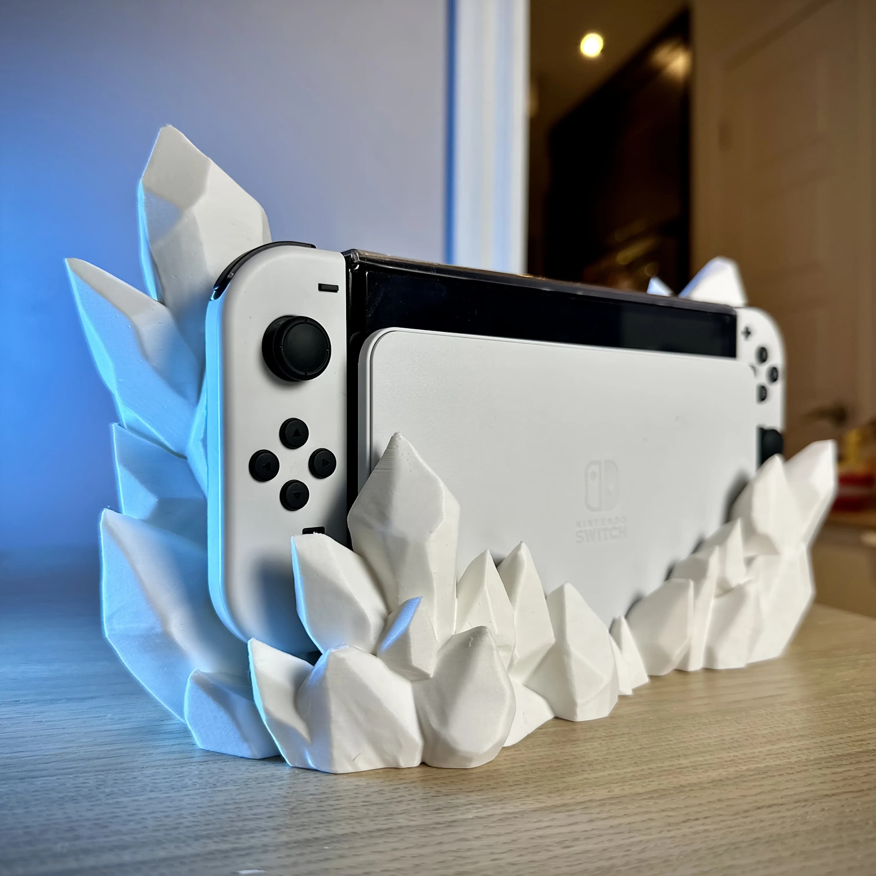 Crystal Dock Decor 2025 New Your Switch Dock with Elegance - Fits Switch Classic or OLED Edition TV Dock Station