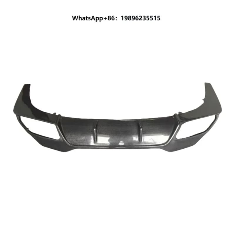 3D style carbon fiber rear bumper diffuser with LED design, suitable for high-quality accessories
