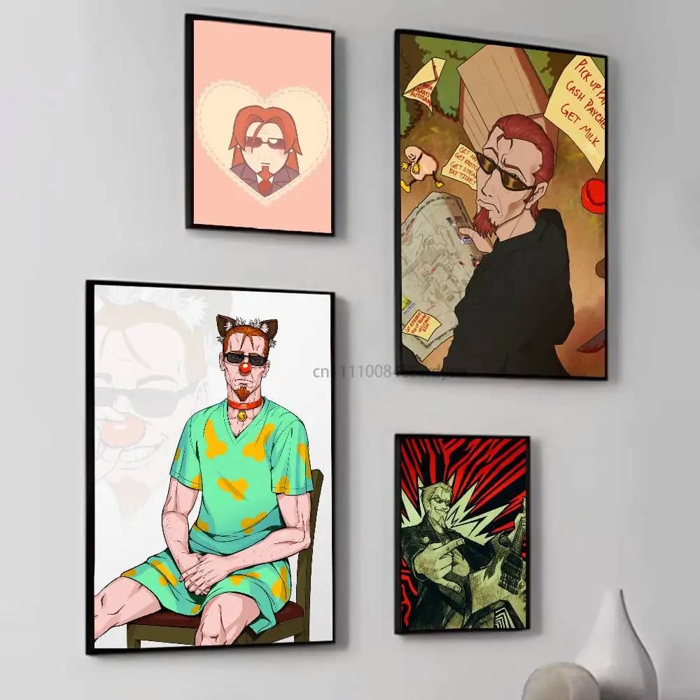 The P-Postal D-Dude Classic Wall Art, Canvas Print Poster, Suitable for Home, Living Room, Room Decoration Painting