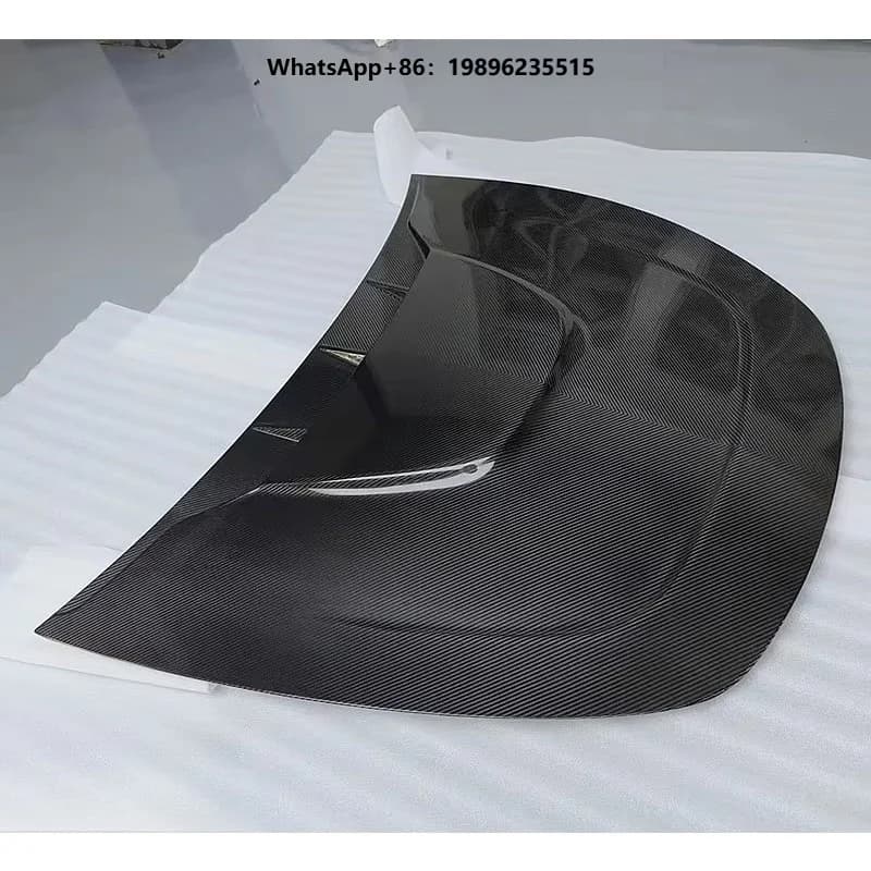 Dry Carbon Fiber Material Car Front Engine Hood FRP Prime Body Kits Bumper Protect Guard for  Y