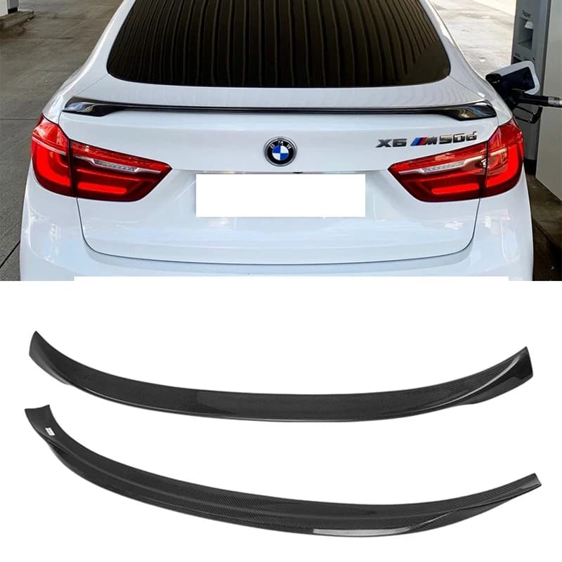 2014 2015 2016 2017 2018 2019 FRP   Forged carbon FOR BMW X6 F16&X6M F86 MP Style Carbon fiber Rear Spoiler Trunk wing