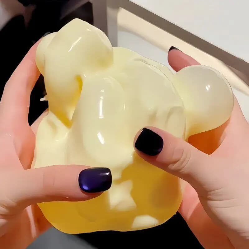 Cheese Squishy Toy Slow Rebound Soft Squeeze Ball Stress Relief Fidget Toys Giant Cheese Shape Venting Ball for Kids Adults