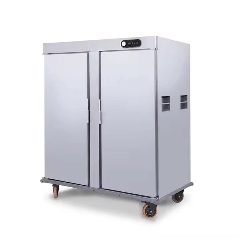 Commercial double-door banquet insulation truck, vegetable hotel kitchen hospital insulation cart