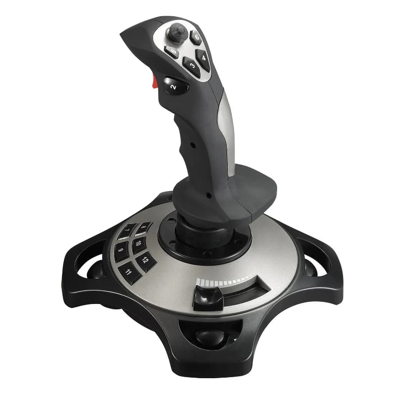 Computer flight simulation joystick for Microsoft civil aircraft emulator joystick