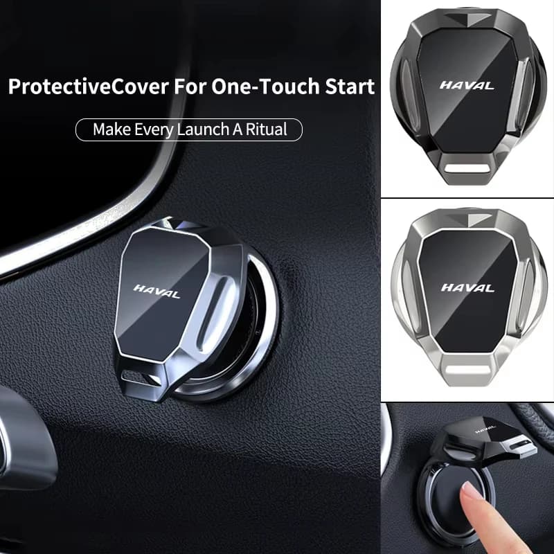 Car Engine Start Stop Button Cover Protective Decorative Anti-Scratch Trim For Haval Jolion H6 M6 Dargo Raptor F7 H7 H9