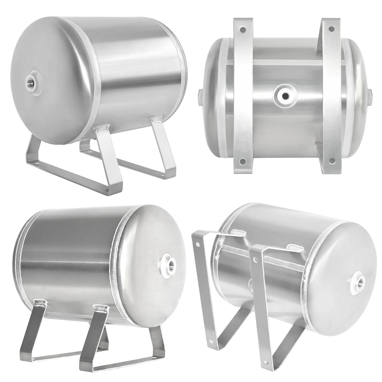 15L Air Pressure Tank Aluminum Horizontal reservoir Air Storage compressor Tank For Car Water Tank