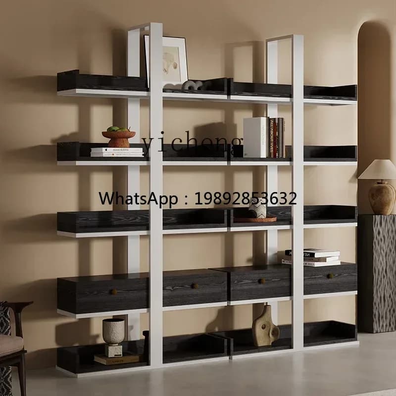 DD Metal Stainless Steel Display Cabinet Whole Wall Bookcase Bookshelf Floor Storage Shelf